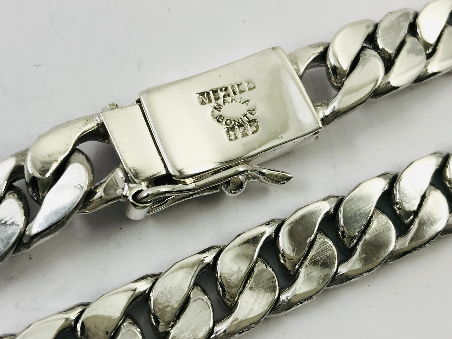 Heavy Taxco Mexican 925 Sterling Silver Curb Chain Necklace. 24", 152 grams