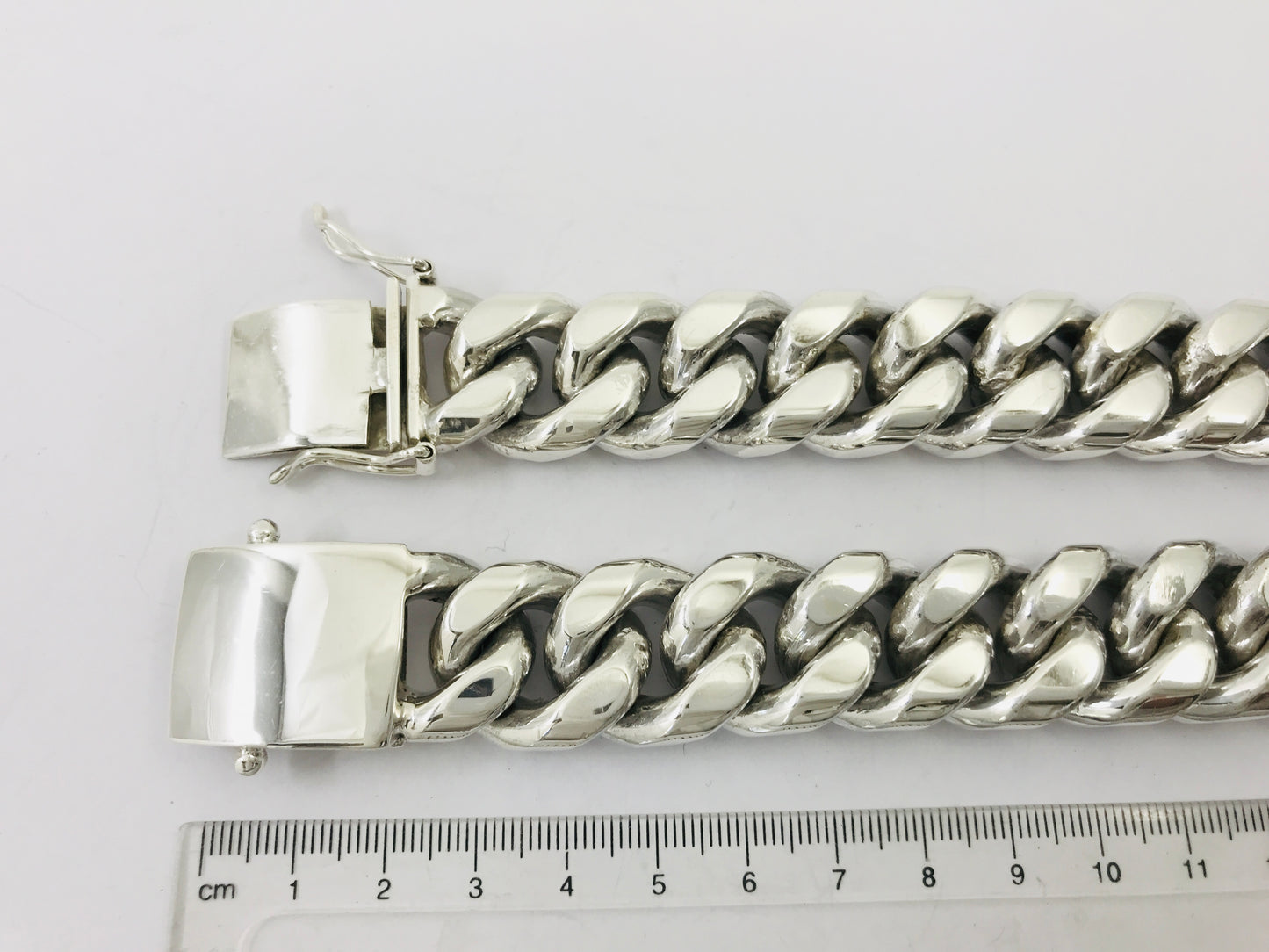 Magnificent Taxco, Mexican 925 Sterling Silver Curb Chain Necklace. 739 g, 23.5"