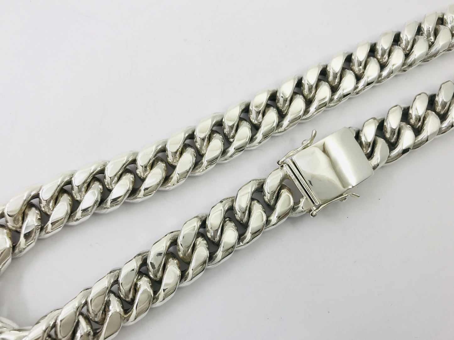 Magnificent Taxco, Mexican 925 Sterling Silver Curb Chain Necklace. 739 g, 23.5"