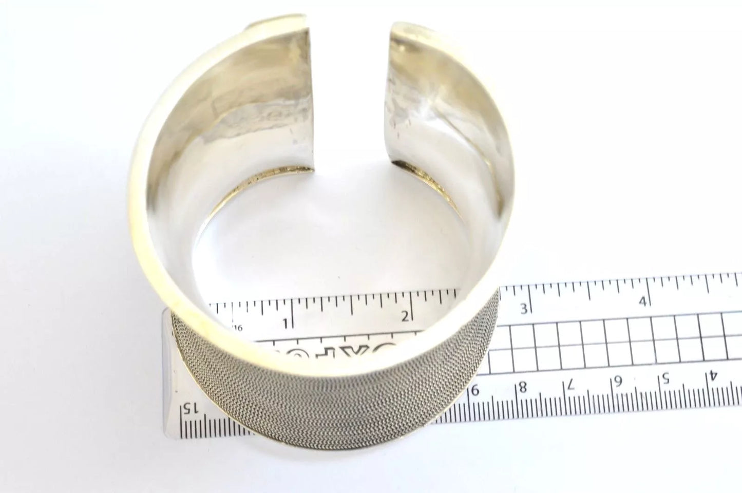 Heavy Wide 925 Sterling Silver Torque Cuff Bangle Bracelet. 130 grams