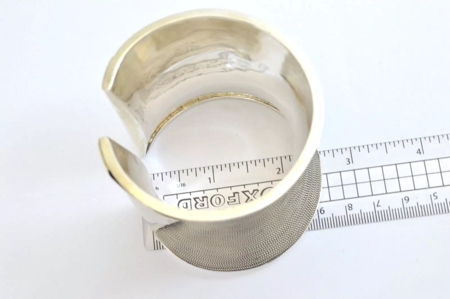 Heavy Wide 925 Sterling Silver Torque Cuff Bangle Bracelet. 130 grams
