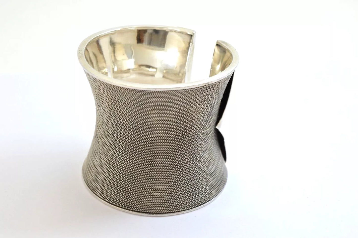 Heavy Wide 925 Sterling Silver Torque Cuff Bangle Bracelet. 130 grams