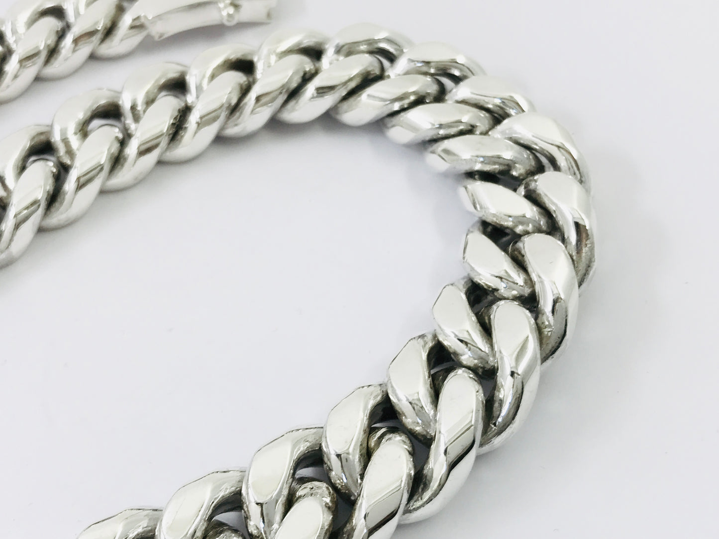 Magnificent Taxco Mexican 925 Sterling Silver Curb Chain Necklace. 676 g, 21.75"