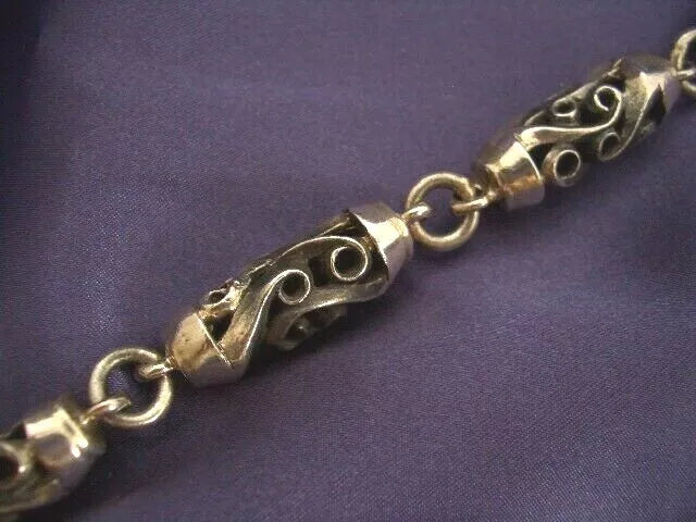 950 Sterling Silver Biker Wallet Chain. 192 grams, 61 cm, 24"